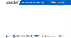 Desktop Screenshot of momentumphysio.com