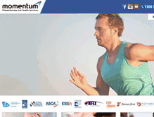 Tablet Screenshot of momentumphysio.com